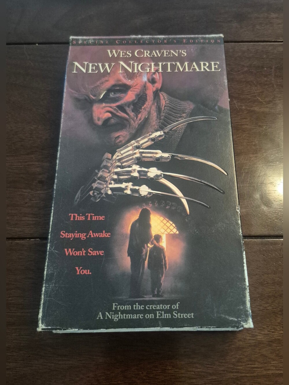 Wes Craven’s New Nightmare VHS 1995 Horror Freddy Krueger Blockbuster Rental